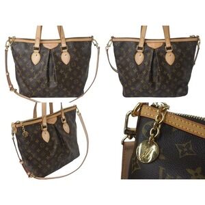 Louis Vuitton leather Palermo Monogram handbag